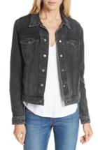 Women's Lamarque Collarless Pleated Sleeve Leather Jacket - Burgundy