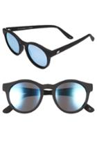 Women's Le Specs Hey Macarena 51mm Polarized Retro Sunglasses - Black Rubber