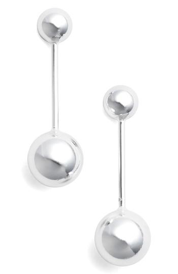 Women's Argento Vivo Small Sphere Linear Drop Earrings