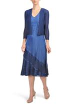 Women's Komorov Midi Dress With Jacket - Blue