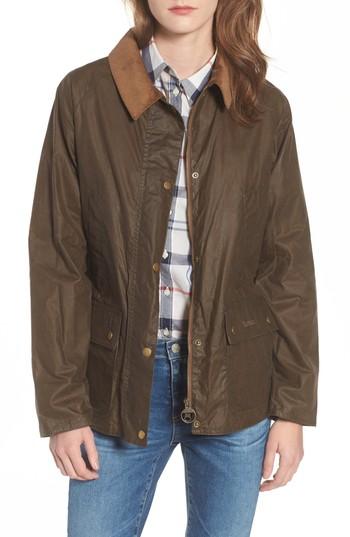Women's Barbour Acorn Water Resistant Jacket Us / 14 Uk - Brown