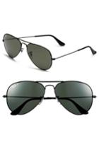 Men's Ray-ban 'polarized Original Aviator' 58mm Sunglasses - Gold/ Green P
