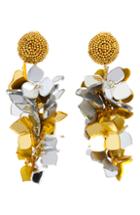 Women's Oscar De La Renta Falling Flowers Drop Earrings