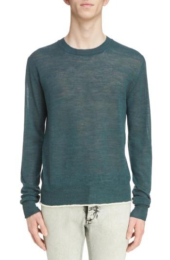 Men's Lanvin Contrast Tipped Wool Sweater