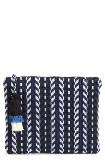 Sole Society Coy Embroidered Clutch - Black