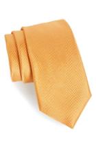 Men's Nordstrom Men's Shop Vendome Dot Silk Tie, Size - Orange