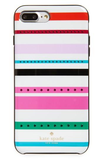 Kate Spade New York Jeweled Fiesta Stripe Iphone 7/8 & 7/8 Case - Ivory