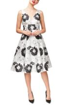 Women's Betsey Johnson Floral Fit & Flare Dress - White