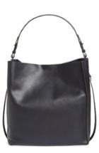 Allsaints 'paradise North/south' Calfskin Leather Tote - Blue