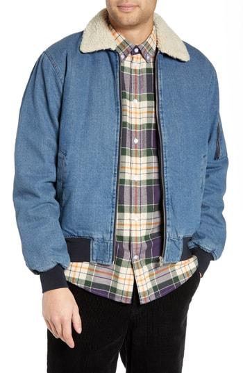 Men's Wesc Lumber Denim Jacket - Blue