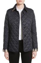 Women's Burberry Frankby Quilted Jacket - Blue