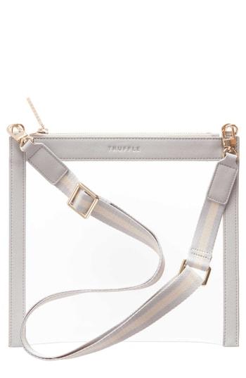 Truffle Clarity See Through Crossbody Bag - Grey