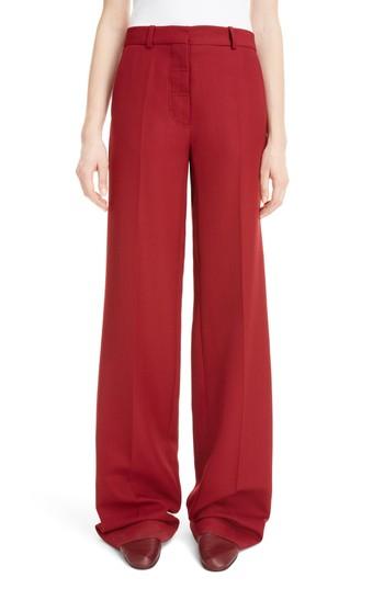 Women's Victoria Beckham Wide Leg Pants Us / 10 Uk - Red