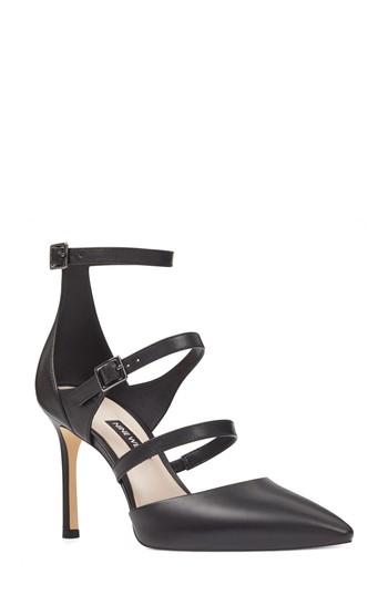 Women's Nine West Enchanting Strappy Pump M - Black
