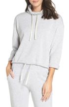 Women's Alternative Drawstring Cowl Neck Pullover, Size - Grey