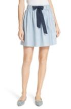 Women's Kate Spade New York Railroad Stripe Denim Skirt - Blue