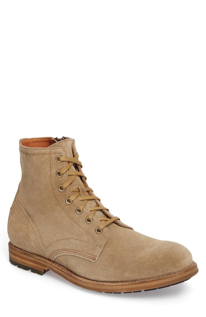 Men's Fry Bowery Side Zip Combat Boot