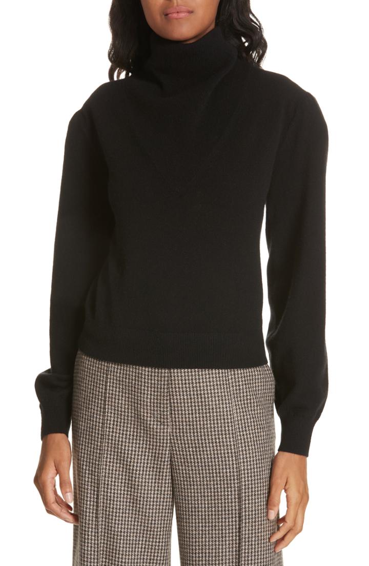 Women's Veronica Beard Estella Belted Wool Blend Cardigan