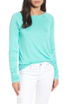 Women's Halogen Ruched Sleeve Tee - Green