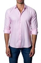 Men's Jared Lang Check Sport Shirt, Size - Pink