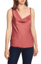 Women's 1.state Asymmetrical Drape Neck Hammered Satin Camisole