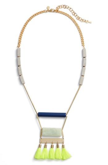 Women's David Aubrey Uma Neon Tassel Statement Necklace