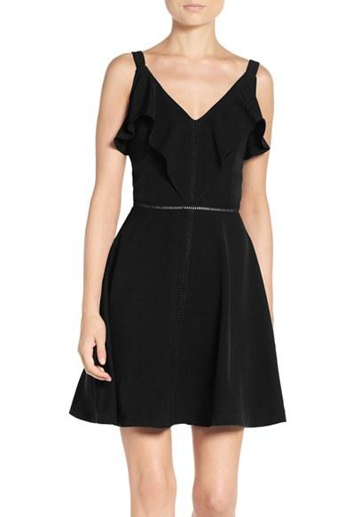 Women's Adelyn Rae Fit & Flare Dress - Black