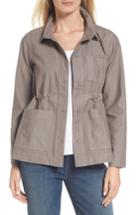 Women's Eileen Fisher Twill Utility Jacket - Grey