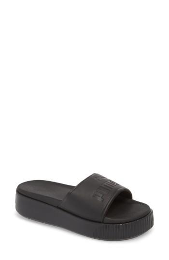 Women's Puma Platform Slide .5 M - Black