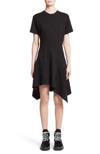 Women's Proenza Schouler Asymmetrical Fit & Flare Dress - Black