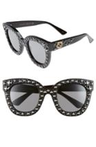 Women's Gucci 49mm Swarovski Crystal Embellished Square Sunglasses -