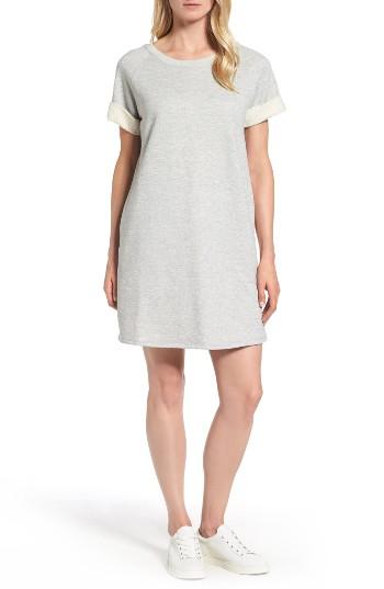 Women's Caslon French Terry Shift Dress - Grey