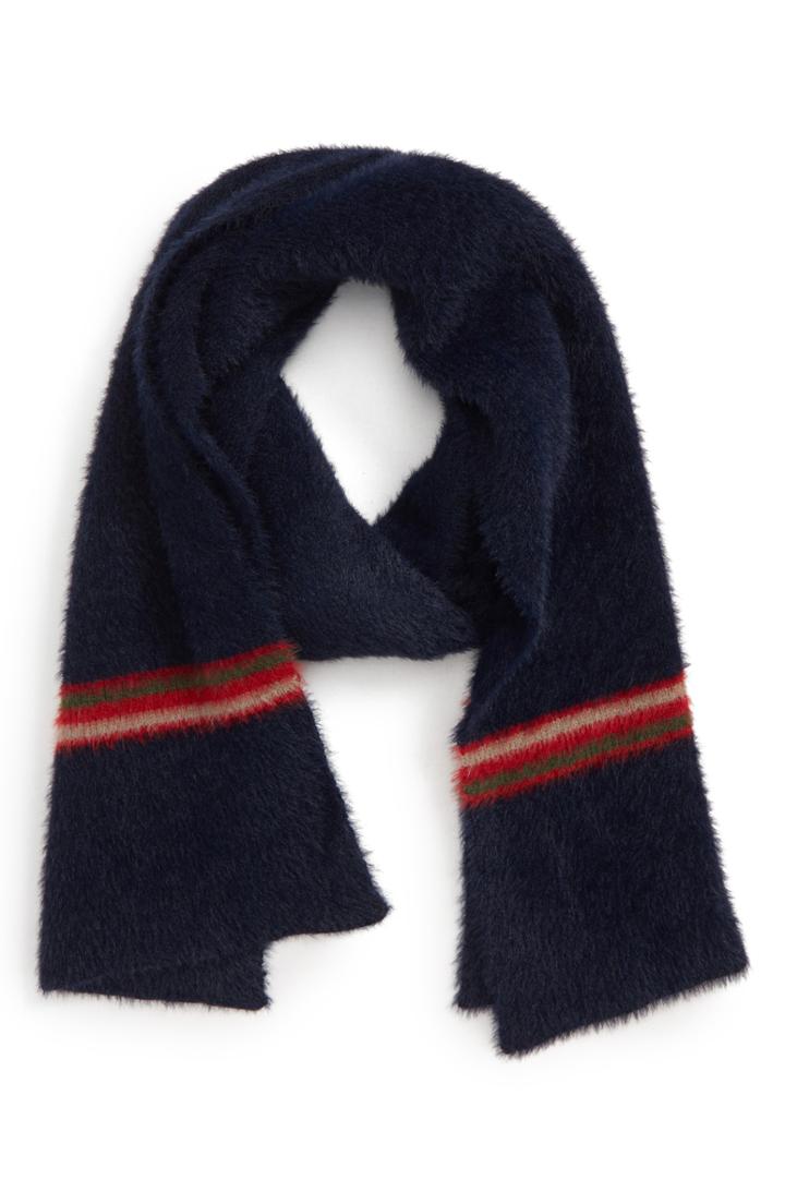 Women's Accessory Collective Stripe Fuzzy Scarf