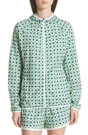 Women's Tory Sport Print Packable Jacket - Blue