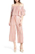 Women's Lydelle Stripe Off The Shoulder Top - Red