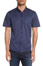 Men's Travis Mathew Hines Slim Fit Wrinkle Resistant Sport Shirt - Blue