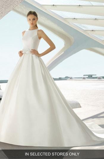 Women's Rosa Clara Dracma Bow Front Ballgown, Size In Store Only - Ivory