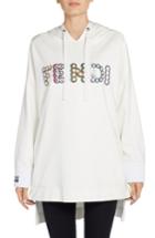Women's Fendi Studded Logo Sweatshirt Us / 38 It - White