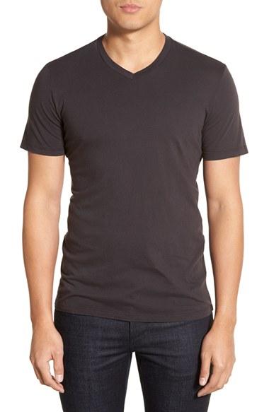 Men's Velvet By Graham & Spencer 'samsen' V-neck T-shirt - Grey