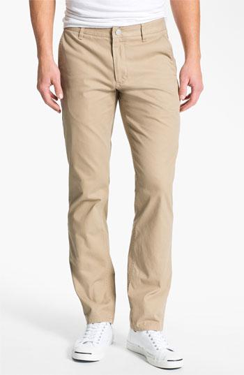 Bonobos Slim Straight Washed Cotton Chinos True Khaki