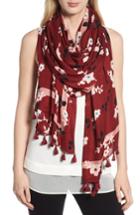 Women's Kate Spade New York Camellia Scarf, Size - Red