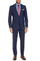 Men's Boss Novan/ben Trim Fit Check Wool Suit