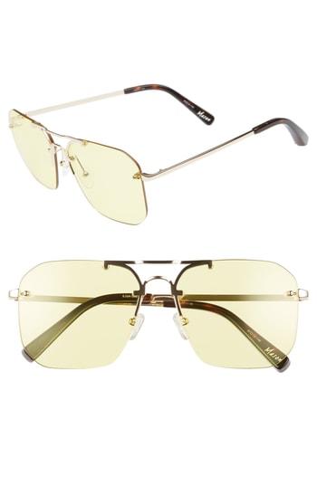 Women's Elizabeth And James Mason 57mm Rimless Navigator Sunglasses - Light Gold/ Yellow