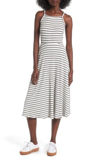 Women's Lush High Neck Knit Midi Dress