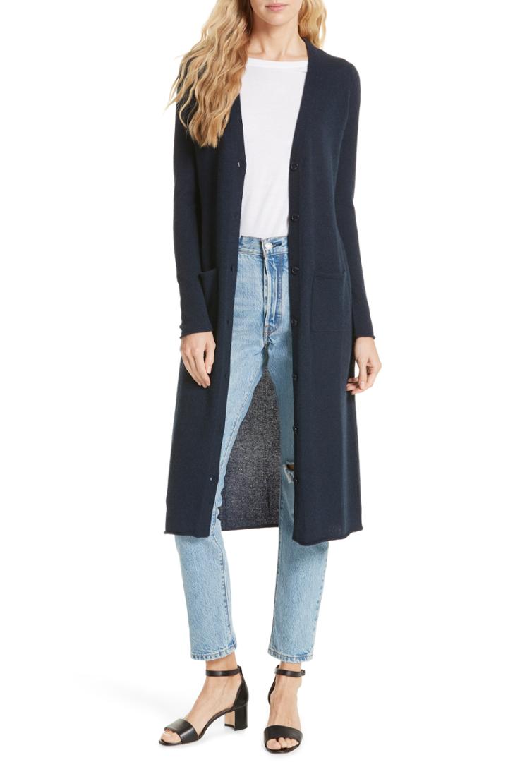 Women's Autumn Cashmere Long Cashmere Cardigan