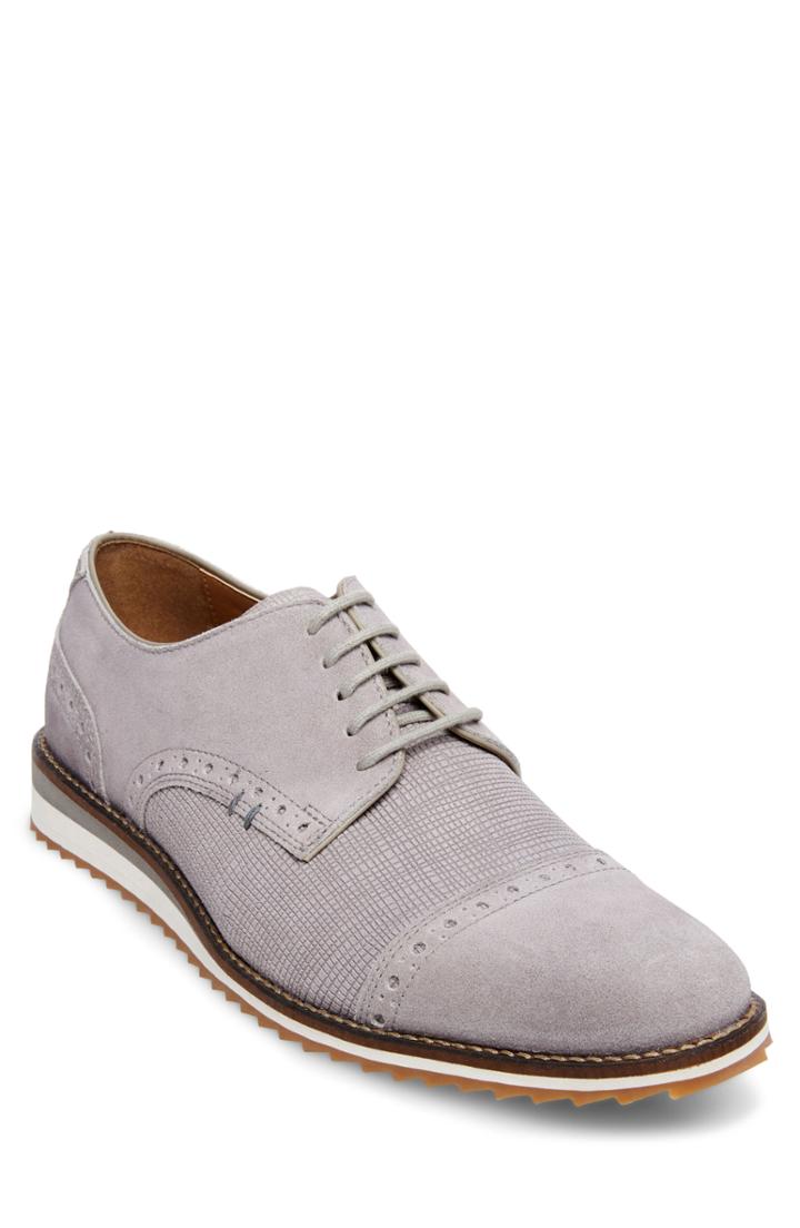 Men's Steve Madden Flyte Cap Toe Derby M - Grey