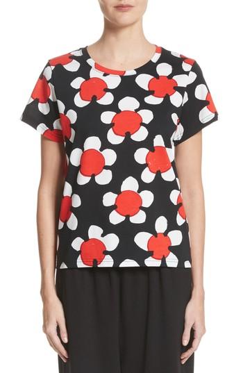 Women's Marc Jacobs Oversize Floral Print Tee - Red