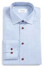 Men's Eton Signature Twill Contemporary Fit Stripe Dress Shirt