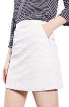 Women's Topshop Faux Leather Pencil Skirt Us (fits Like 0) - White