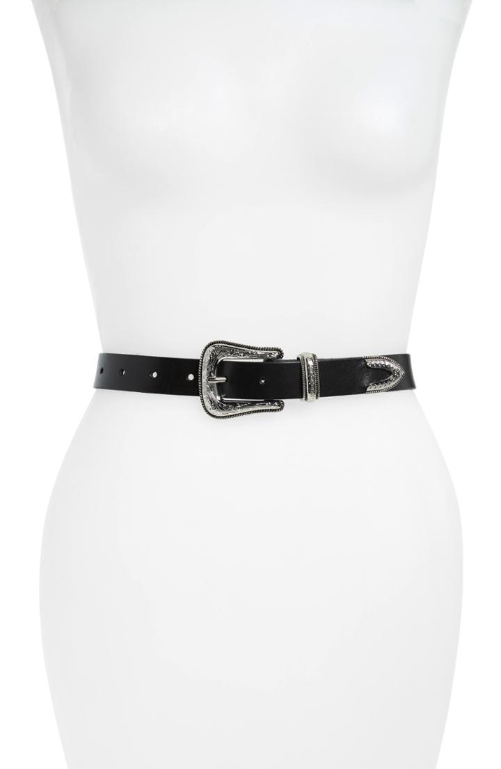 Women's Moschino Logo Velvet Belt